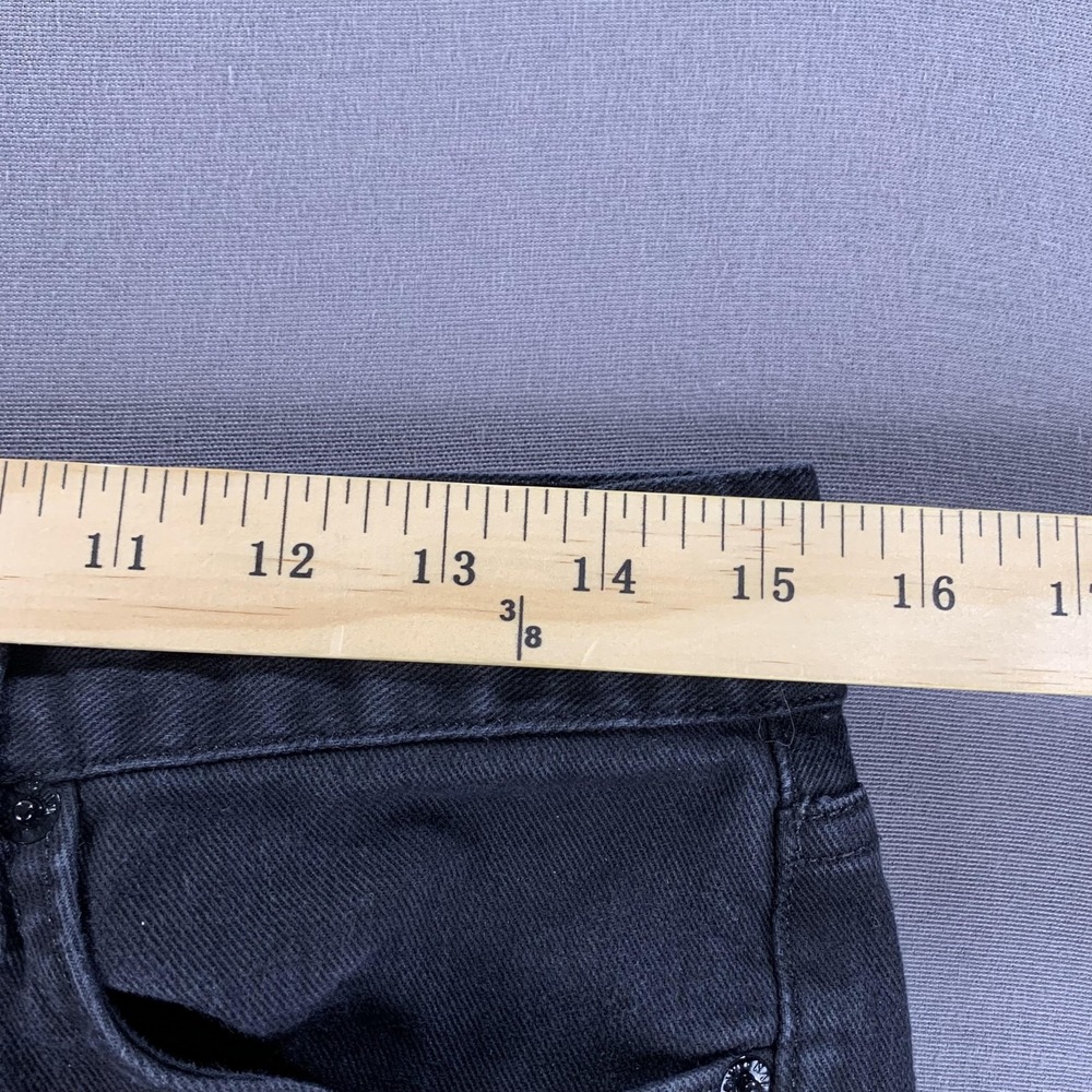 Ralph Lauren Jeans Womens 30x27 Black Straight Stretch Polo Big Pony Logo USA - Picture 10 of 16